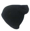Casaba Winter Beanies Vintage Ripped Double Layer Slouch Caps Hats Men Women-Black- 2 image