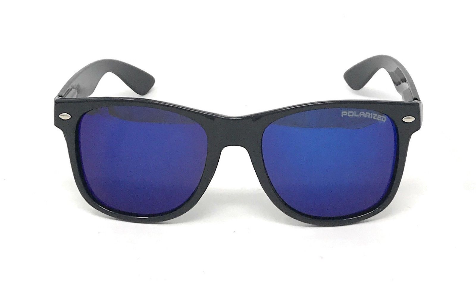 Polarized Sunglasses Classic Way Bamboo Mirror Mens Womens Teens-Black (lens) Black (frame)-