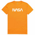 NASA Official Text Logo Cotton T-Shirts Unisex-Gold-S-