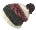 Casaba Festive Warm Winter Beanies Toboggan Pom for Men Women Thick Caps Hats-Ivory-