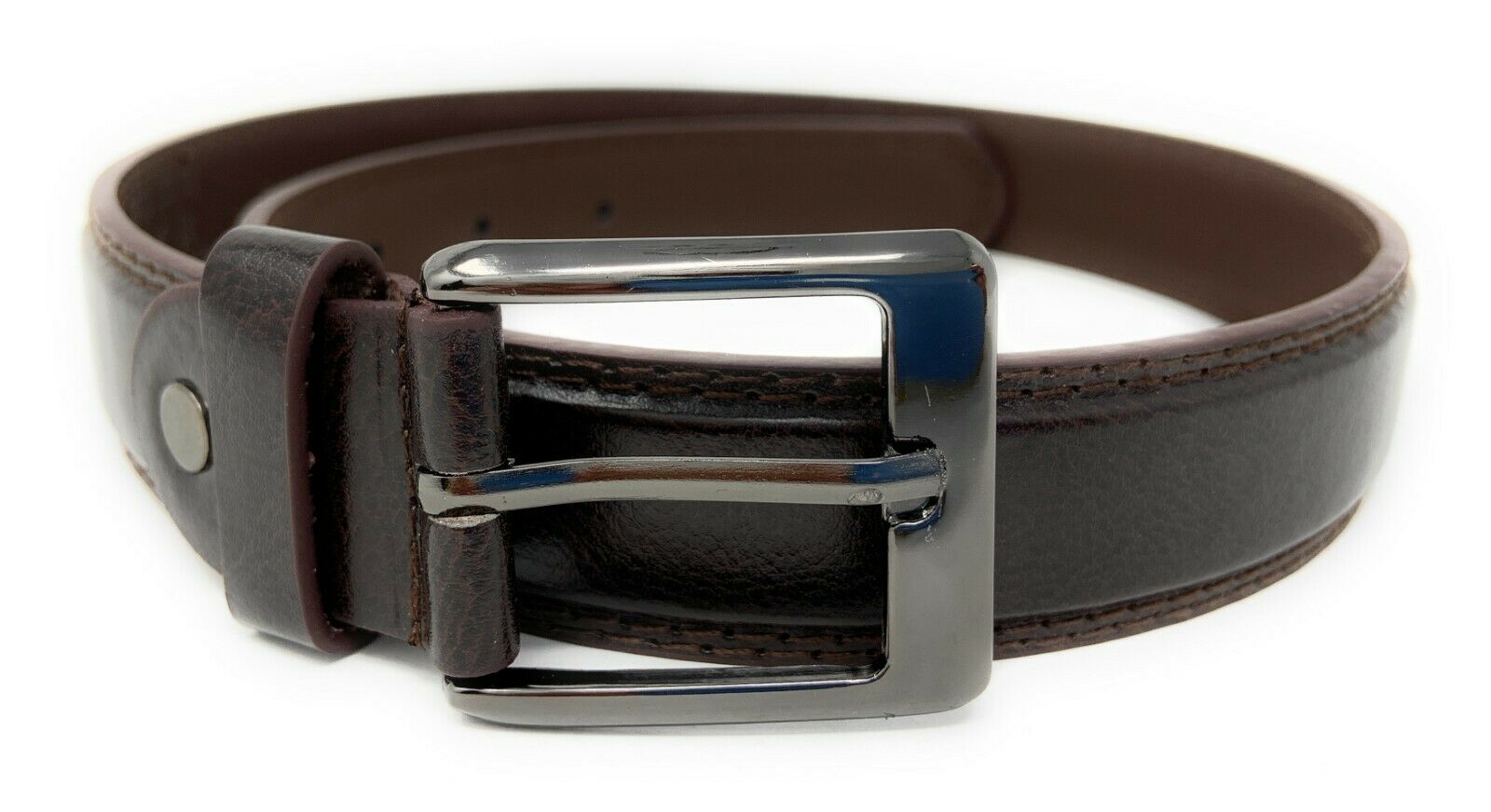 Casaba Italian Style Leather Belts for Kids Boys 2 to 10 years-Black-S-