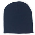 Warm Winter Hat Beanies Long Cuffed Short Uncuffed Solid Colors Camouflage Camo-Navy-Uncuffed-