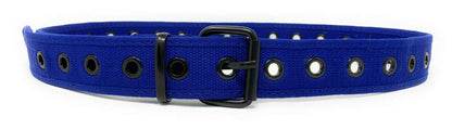 Casaba Canvas Belts Stylish 1 Hole Grommet Fabric Military Mens Women Unisex-Black-Small (30"- 32")-