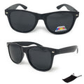 Polarized Sunglasses Classic Way Bamboo Mirror Mens Womens Teens-Black (lens) Black (frame)-