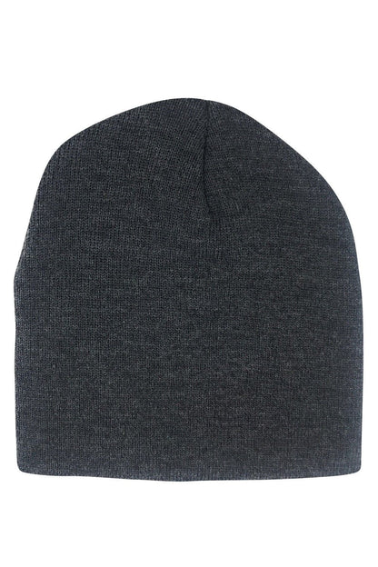 Casaba Beanies Hats Caps Short Uncuffed Knit Soft Warm Winter for Men Women-Black-