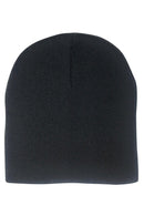 Casaba Beanies Hats Caps Short Uncuffed Knit Soft Warm Winter for Men Women-Black- 5 image