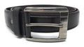 Casaba Italian Style Genuine Leather Mens Waist Buckle Belts 1.5 Inch Width-Brown-Small (30"-32")-