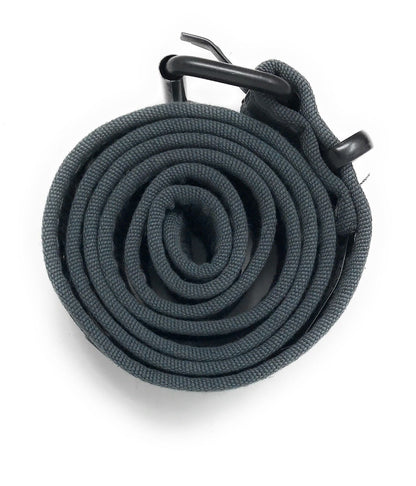 Casaba Canvas Belts Double Row 2 Holes Grommet Fabric Military Mens Women Unisex-Black-Small (30"- 32")-