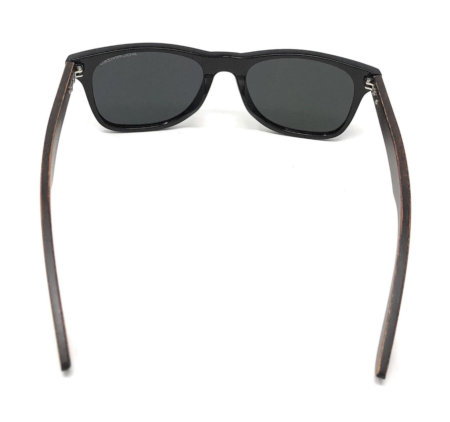Polarized Sunglasses Classic Way Bamboo Mirror Mens Womens Teens-Black (lens) Black (frame)-