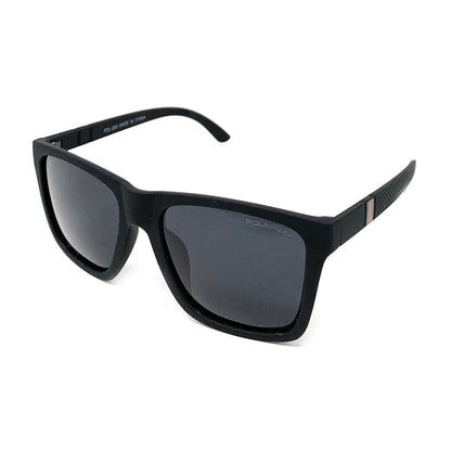 Polarized Sunglasses Classic Style Lens Driving Fishing Mens Womens With Pouch-Black Gloss-