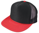 6 Pack Flat Bill Blank 5 Panel Mesh Foam Trucker Baseball Hats Caps Wholesale Bulk- 11 image