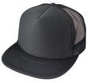 6 Pack Flat Bill Blank 5 Panel Mesh Foam Trucker Baseball Hats Caps Wholesale Bulk- 2 image