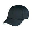 6 Panel Low Crown Cotton Twill Baseball Snap Closure Hats Caps Solid Two Tone Colors-Black-