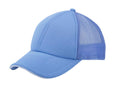 6 Panel Mesh With Sandwich Bill Solid Two Tone Baseball Caps Hats Unisex-Columbia Blue-
