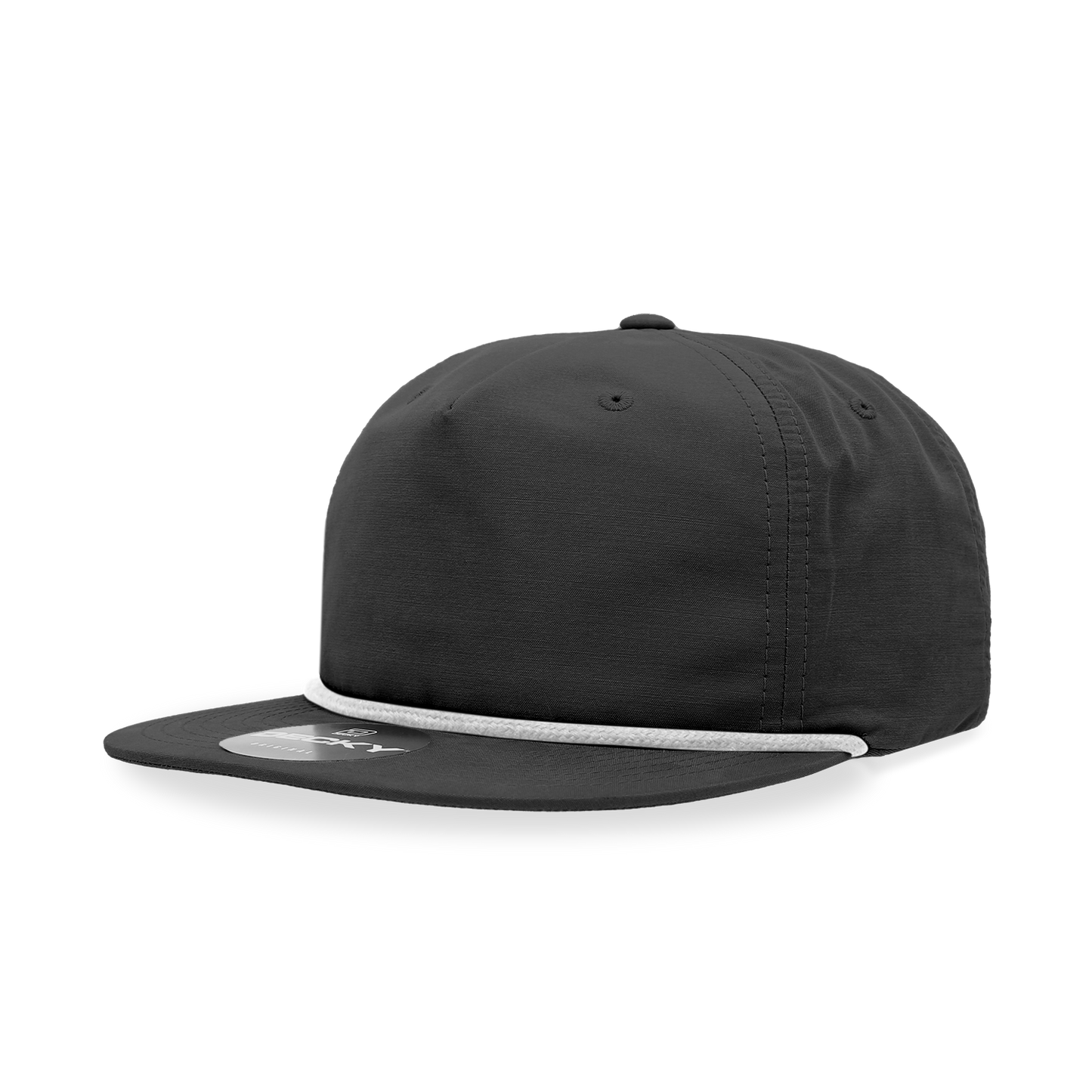 Decky Classic Grandpa Rope Cap 5 Panel Flat Bill Hat Snapback Style 6032