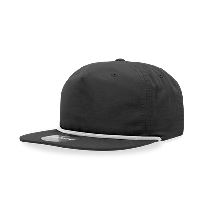 Decky Classic Grandpa Rope Cap 5 Panel Flat Bill Hat Snapback Style 6032