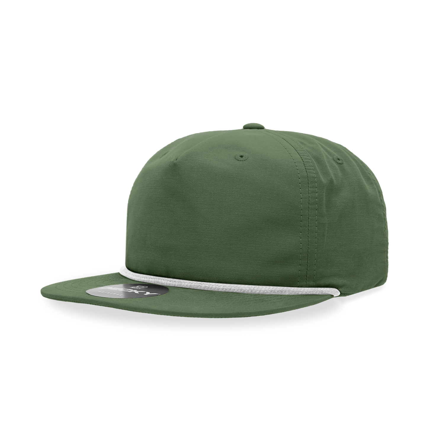 Decky Classic Grandpa Rope Cap 5 Panel Flat Bill Hat Snapback Style 6032