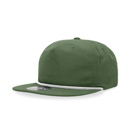 Decky Classic Grandpa Rope Cap 5 Panel Flat Bill Hat Snapback Style 6032