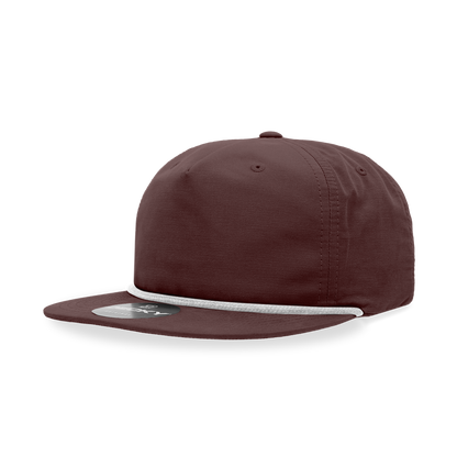 Decky Classic Grandpa Rope Cap 5 Panel Flat Bill Hat Snapback Style 6032