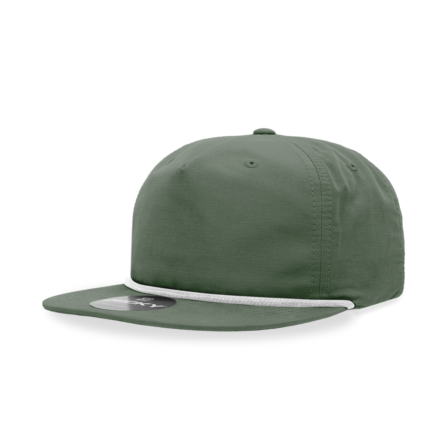 Decky Classic Grandpa Rope Cap 5 Panel Flat Bill Hat Snapback Style 6032
