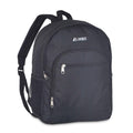 Everest Casual Backpack with Side Mesh Pocket-Black-