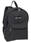 Everest Backpack Book Bag - Back to School Basic Style - Mid-Size-Charcoal-