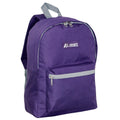 Everest Backpack Book Bag - Back to School Basic Style - Mid-Size-Eggplant-