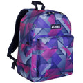 Everest Backpack Book Bag - Back to School Classic in Fun Prints & Patterns-Purple/Pink Geo-