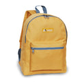 Everest Backpack Book Bag - Back to School Basic Style - Mid-Size-Yellow-