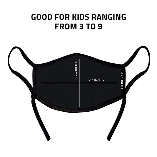 4 Pack Kids Size Face Masks Adjustable Double Layer Washable Reusable Made in USA-PACK A-