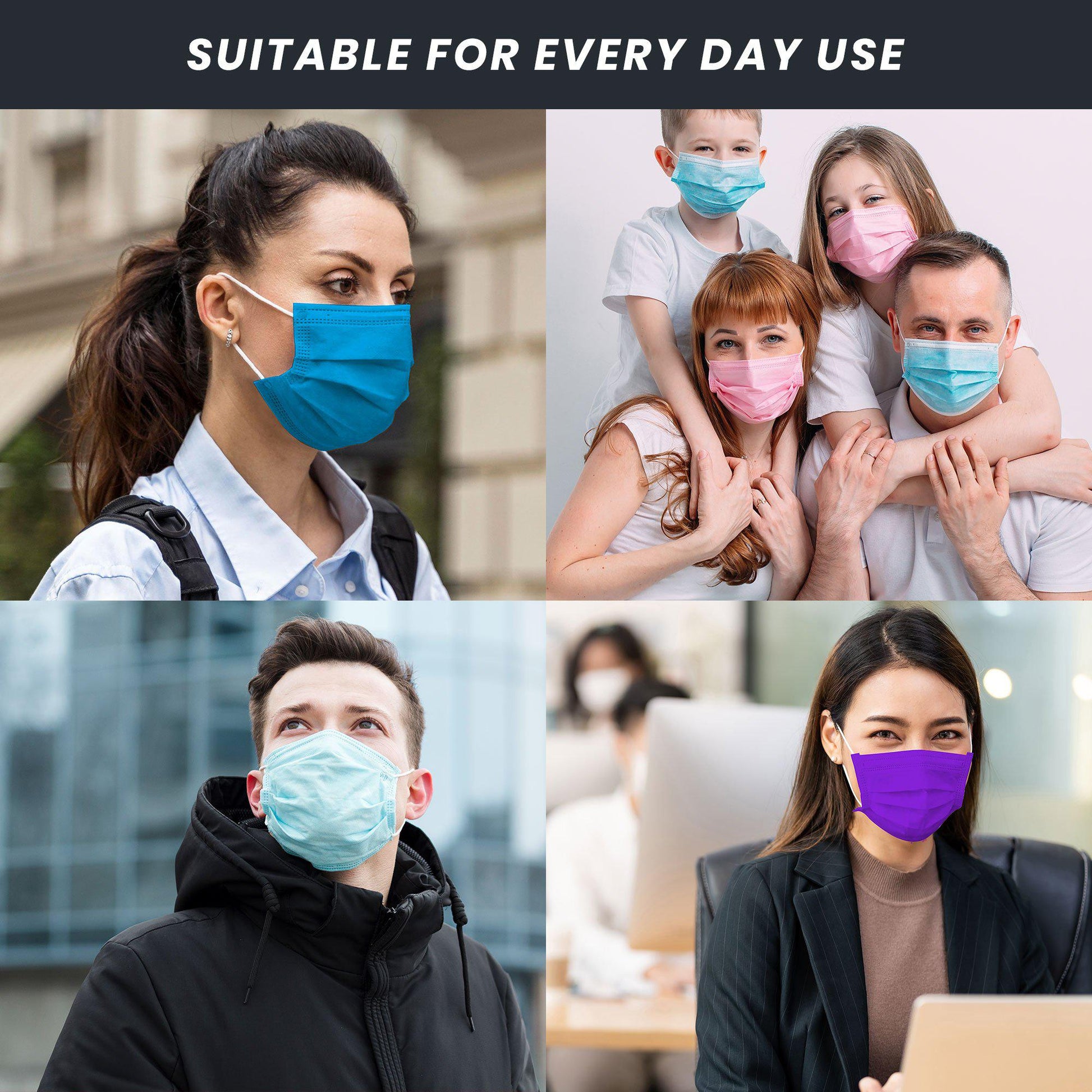 Casaba Face Mask Packs Disposable 3-Ply Filter - Made in USA with Imported Fabric - Yellow-10 PACK-