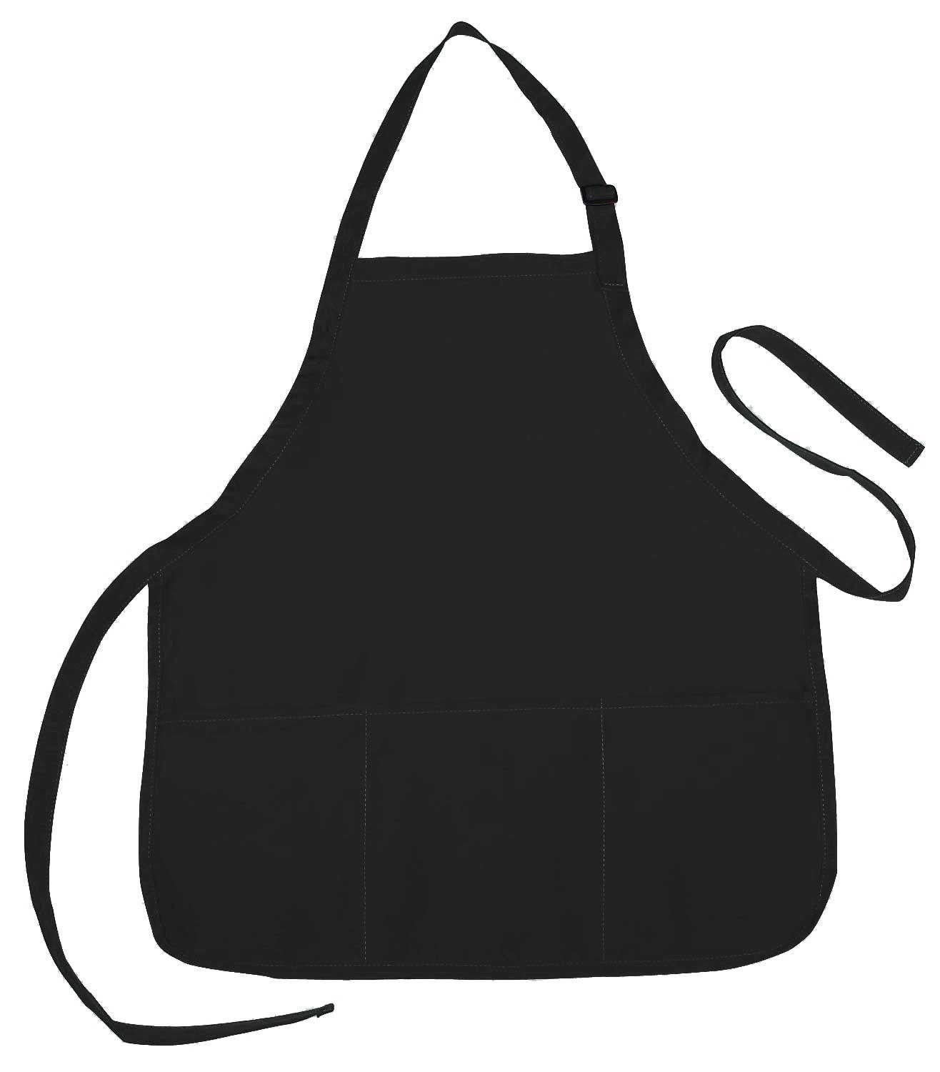 3 Pack Full Adult Size Bib Aprons With 3 Waist Pockets Plain Solid Colors Kitchen Chef Waiter Garden Crafts Wholesale Bulk-ROYAL BLUE-