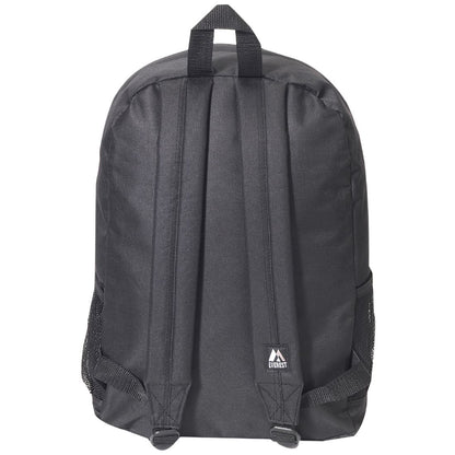 Everest Backpack with Front & Side Pockets-Black-