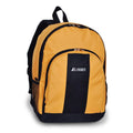 Everest Backpack with Front & Side Pockets-Yellow/Black-
