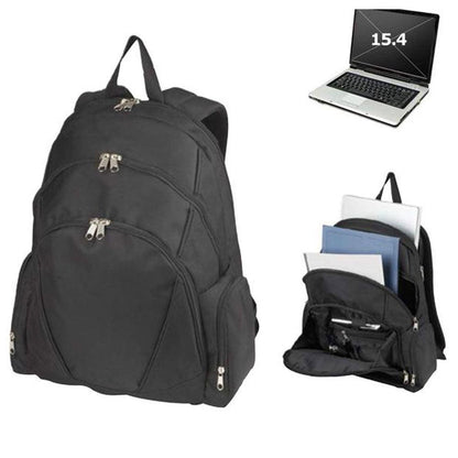 Computer Laptop Backpack Rucksack Bag Travel School Book Multi Pockets Organizer-