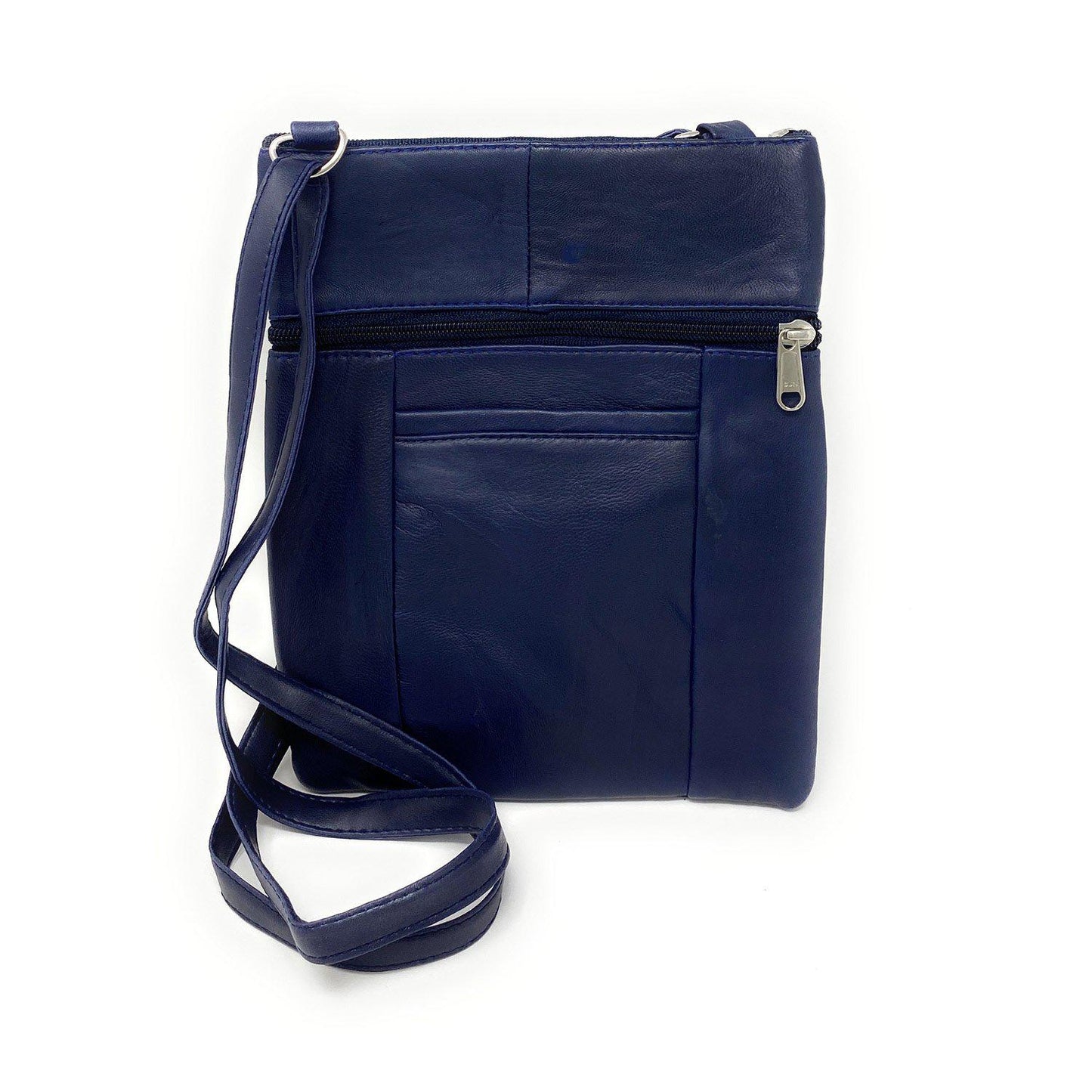 Casaba Womens Genuine Leather Crossbody Purse Shoulder Messenger Bag Organizer-Black-