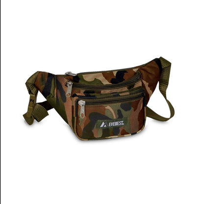 Everest Woodland Camouflage Waist Fanny Pack-Small-