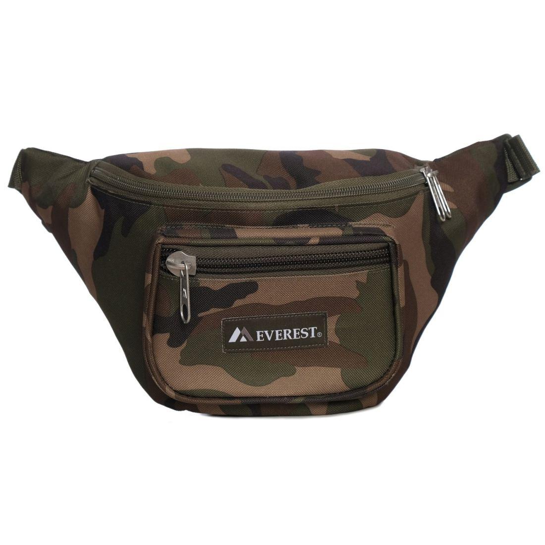 Everest Woodland Camouflage Waist Fanny Pack-Large-