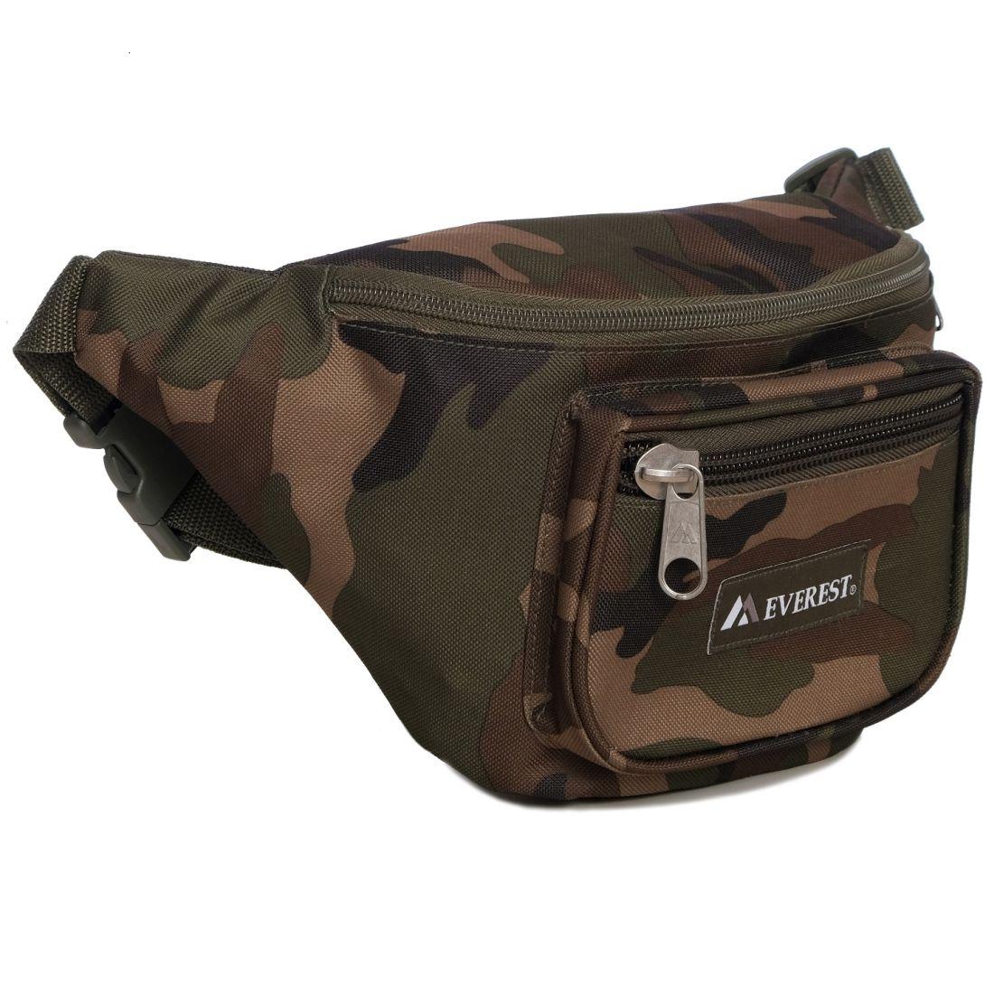 Everest Woodland Camouflage Waist Fanny Pack-Small-