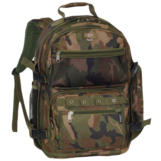 Everest Oversize Woodland Camouflage Backpack-