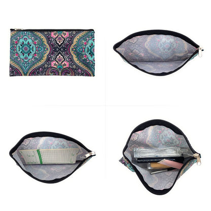 Empire Cove Pouch Bag Zipper Cosmetic Makeup Bank Car Documents Travel Organizer-Geometric-