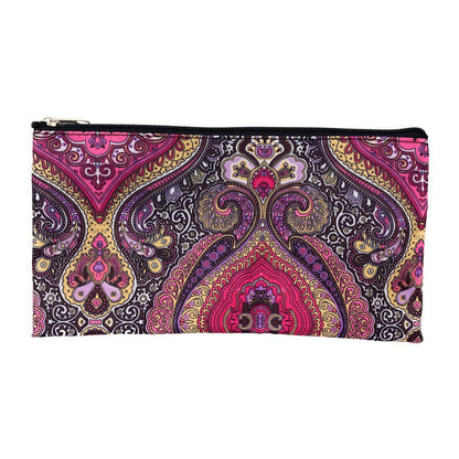 Empire Cove Pouch Bag Zipper Cosmetic Makeup Bank Car Documents Travel Organizer-Purple Paisley-