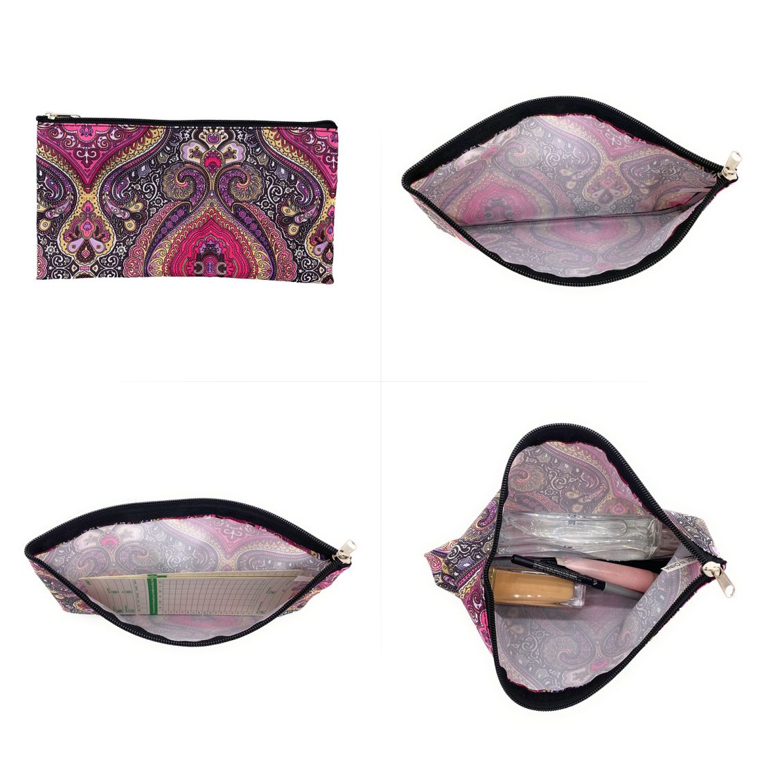 Empire Cove Pouch Bag Zipper Cosmetic Makeup Bank Car Documents Travel Organizer-Geometric-