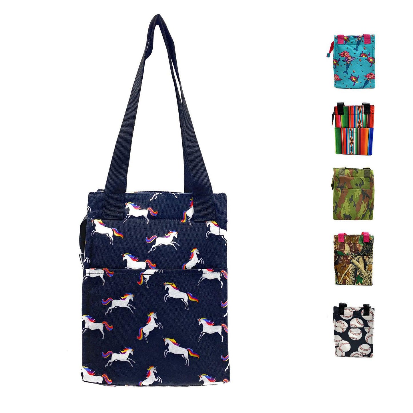 Empire Cove Insulated Lunch Bag Girls Kids Adults Cooler Food Tote Picnic Travel-Unicorn-