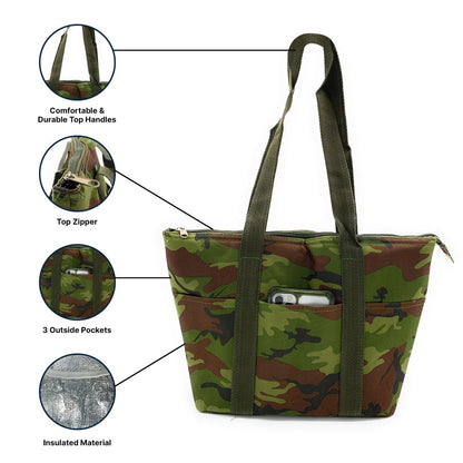 Empire Cove Insulated Lunch Bag Cooler Picnic Travel Food Tote Carry Bag-Floral-