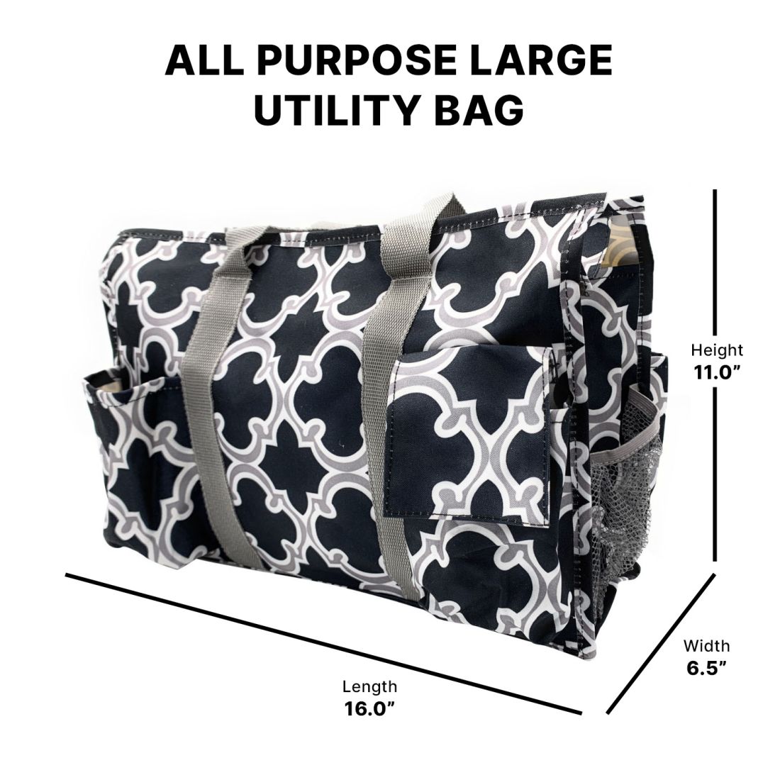 Empire Cove Large Tote Bag All Purpose Shoulder Utility Bag Shopping Travel-Pineapple-