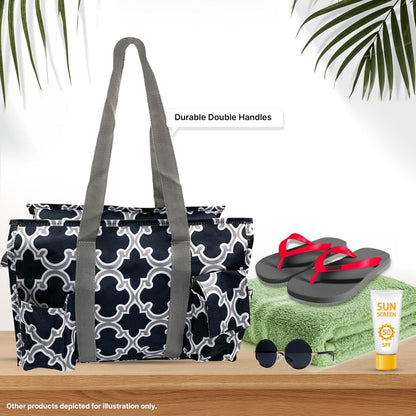 Empire Cove Large Tote Bag All Purpose Shoulder Utility Bag Shopping Travel-Pineapple-