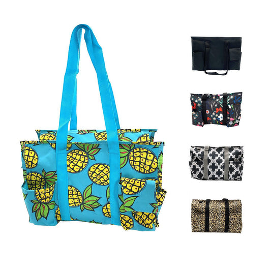 Empire Cove Large Tote Bag All Purpose Shoulder Utility Bag Shopping Travel-Pineapple-