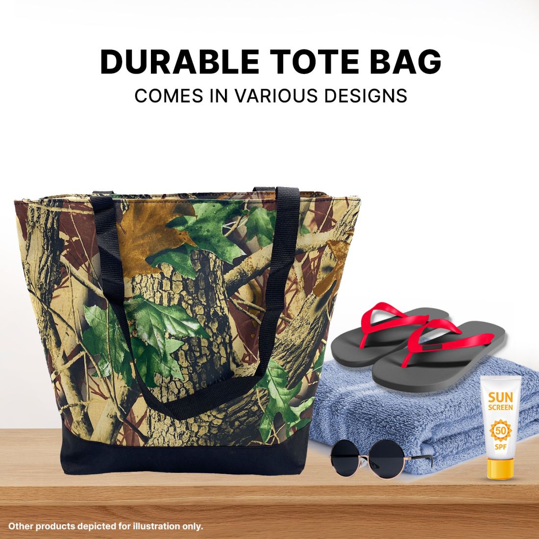 Empire Cove Stylish Large Tote Bag All Purpose Shoulder Bag Shopping Travel-Camouflage-