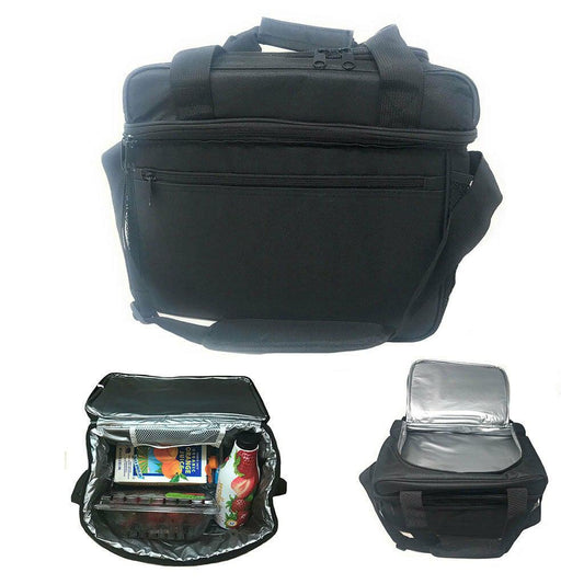 Deluxe Insulated Cooler Lunch Box Bag Picnic Beer Bottles Water Food-
